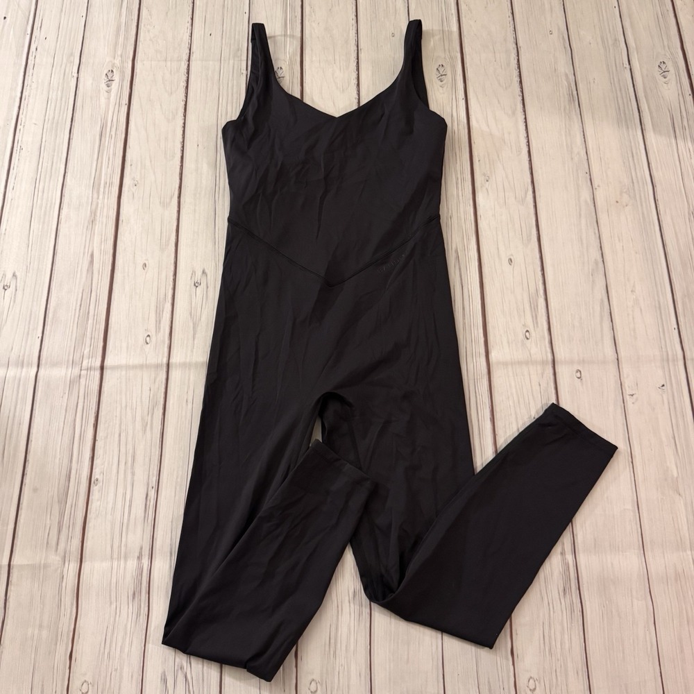 BANDIER V-Neck Tempo Liquid Motion Full Length Slimming Catsuit Bodysuit Small
